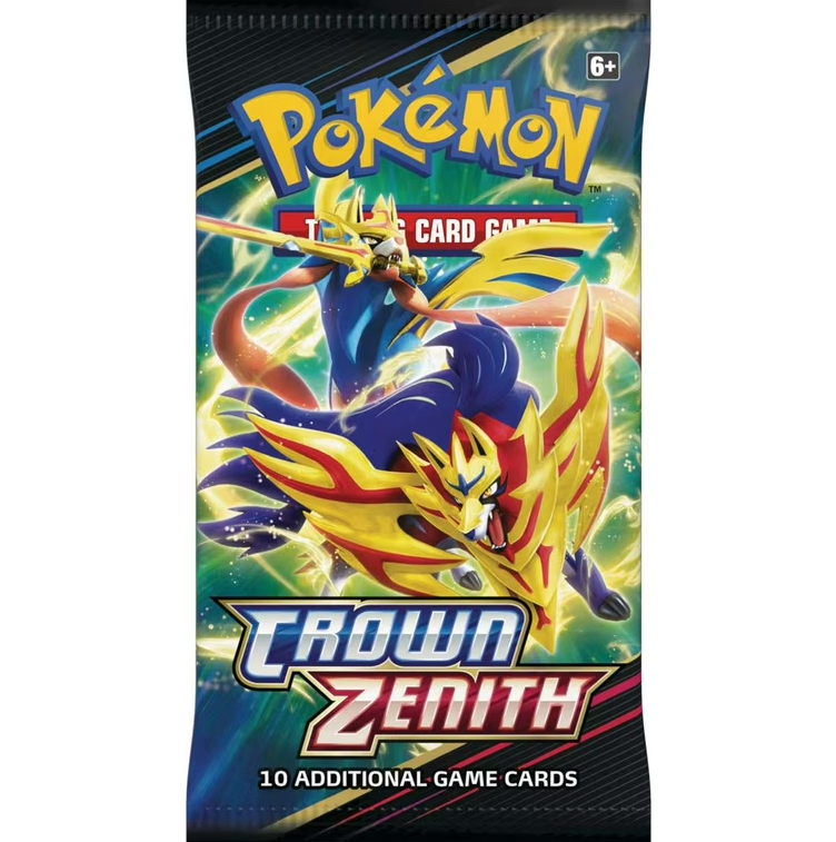 x5 Crown Zenith PACKS Pokemon Sword & Shield (Recommended for 15+)